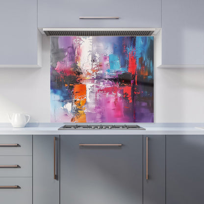 Vibrant Metropolis: A Palette Of Emotions Kitchen Splashback