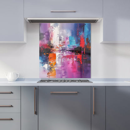 Vibrant Metropolis: A Palette Of Emotions Kitchen Splashback