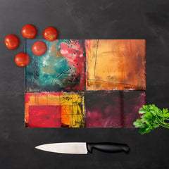 Quadrant Fusion: Colours In Conflict Chopping Board
