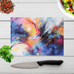 Serene Explosion: Calm Amidst Colours Chopping Board