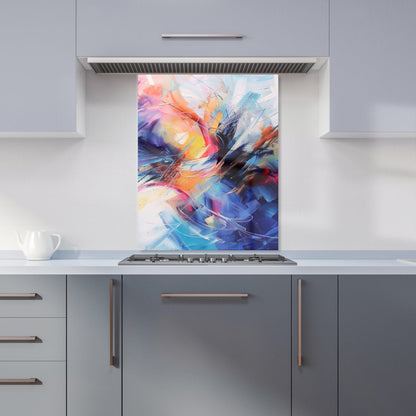 Serene Explosion: Calm Amidst Colours Kitchen Splashback