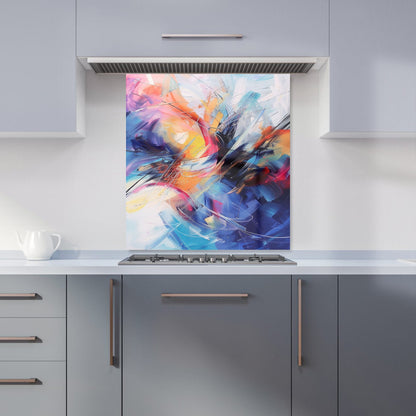 Serene Explosion: Calm Amidst Colours Kitchen Splashback