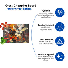 Dynamic Chaos: Energy Unleashed Chopping Board