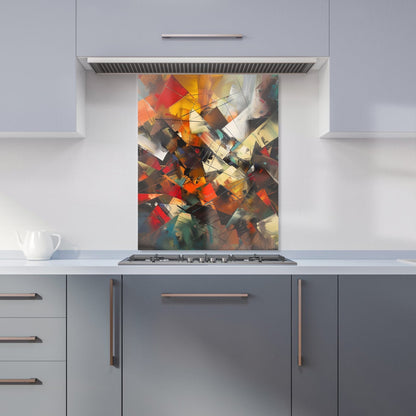 Dynamic Chaos: Energy Unleashed Kitchen Splashback