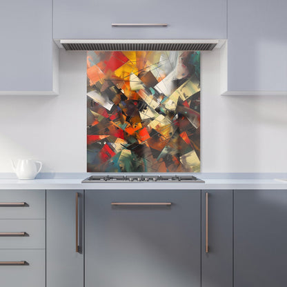 Dynamic Chaos: Energy Unleashed Kitchen Splashback