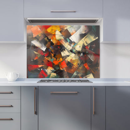 Dynamic Chaos: Energy Unleashed Kitchen Splashback