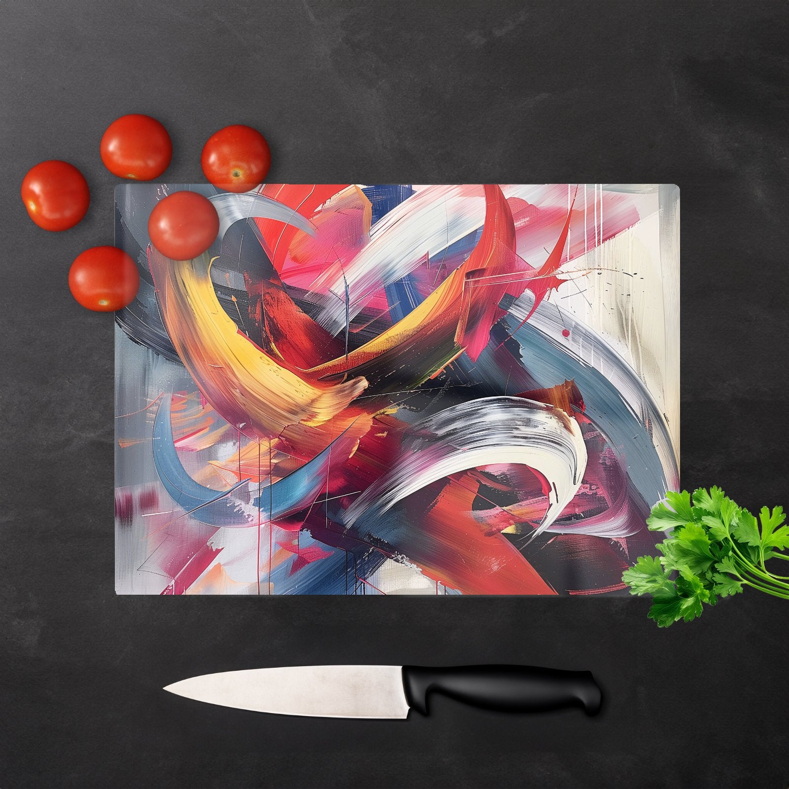 Swirling Symphony Of Colours Chopping Board