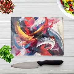 Swirling Symphony Of Colours Chopping Board
