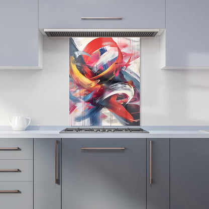 Swirling Symphony Of Colours Kitchen Splashback