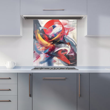 Swirling Symphony Of Colours Kitchen Splashback