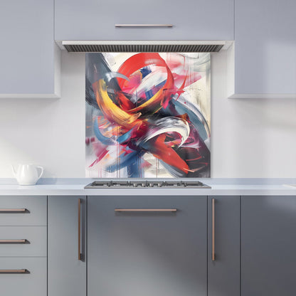 Swirling Symphony Of Colours Kitchen Splashback