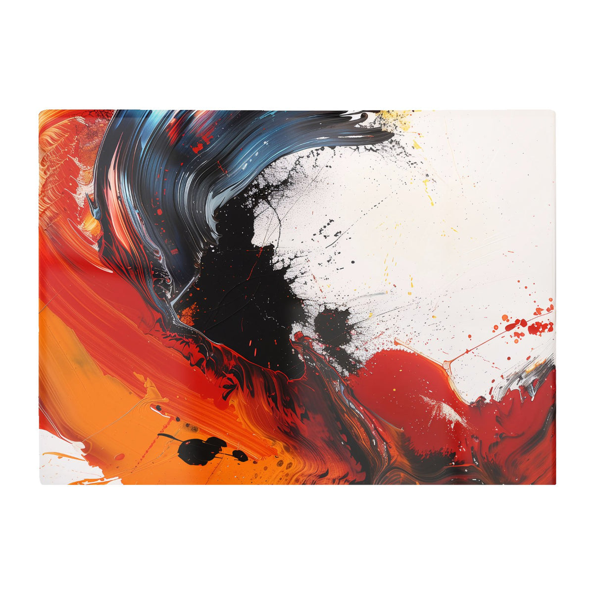Fiery Waves: Abstract Motion Chopping Board