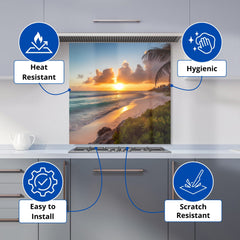 Sunrise On The Beach Kitchen Splashback