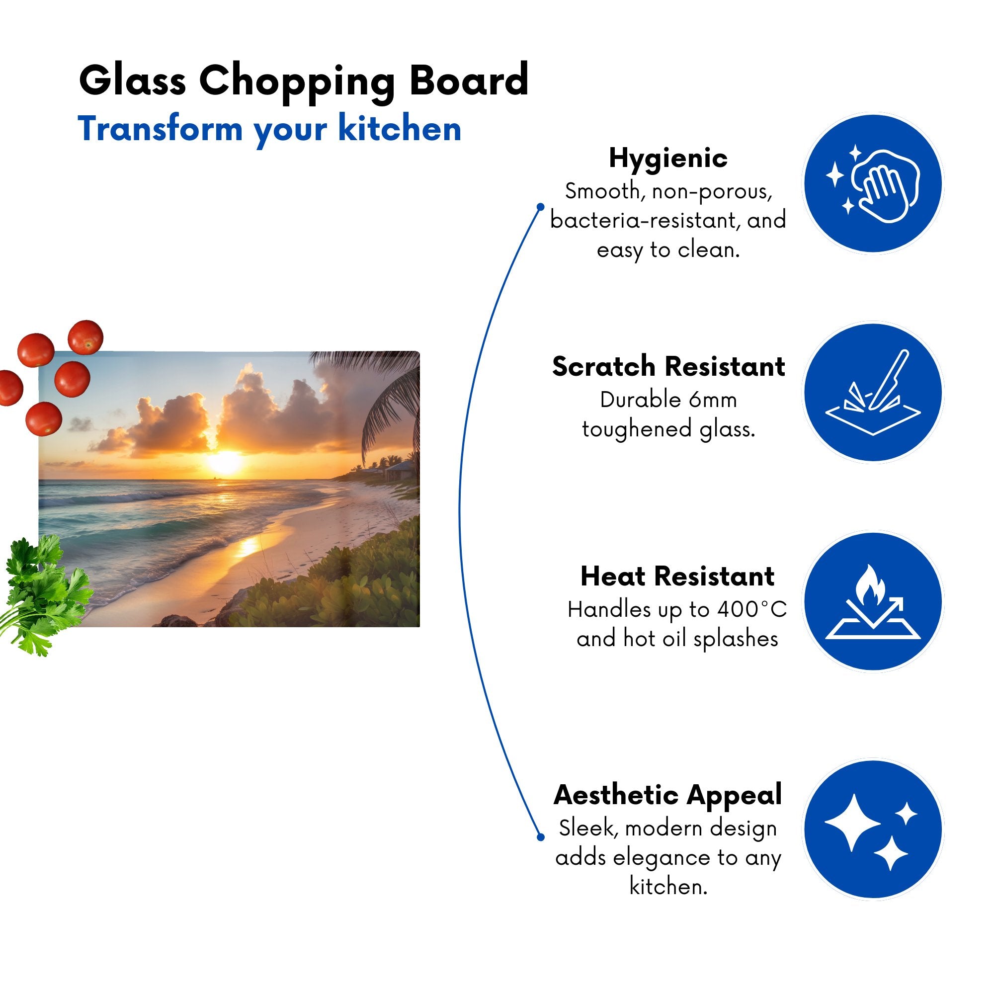 Sunrise On The Beach Chopping Board