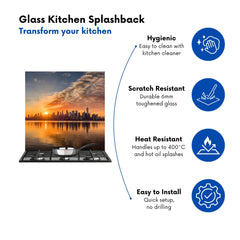 New York At Sunrise Kitchen Splashback
