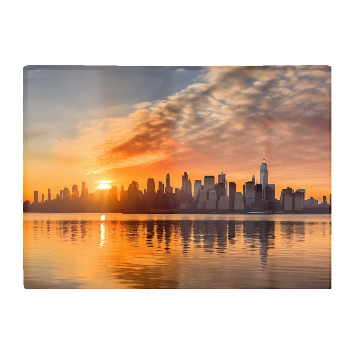 New York At Sunrise Chopping Board