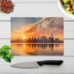New York At Sunrise Chopping Board
