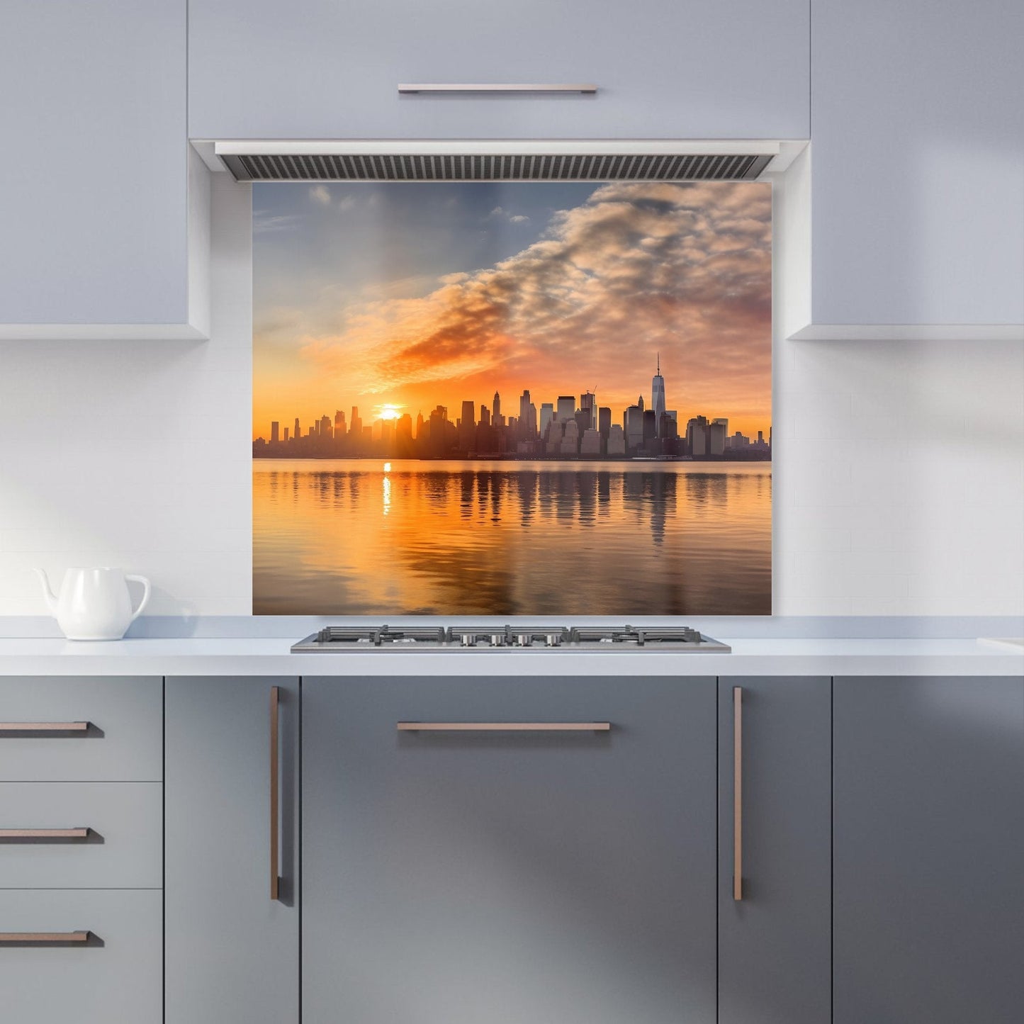 New York At Sunrise Kitchen Splashback