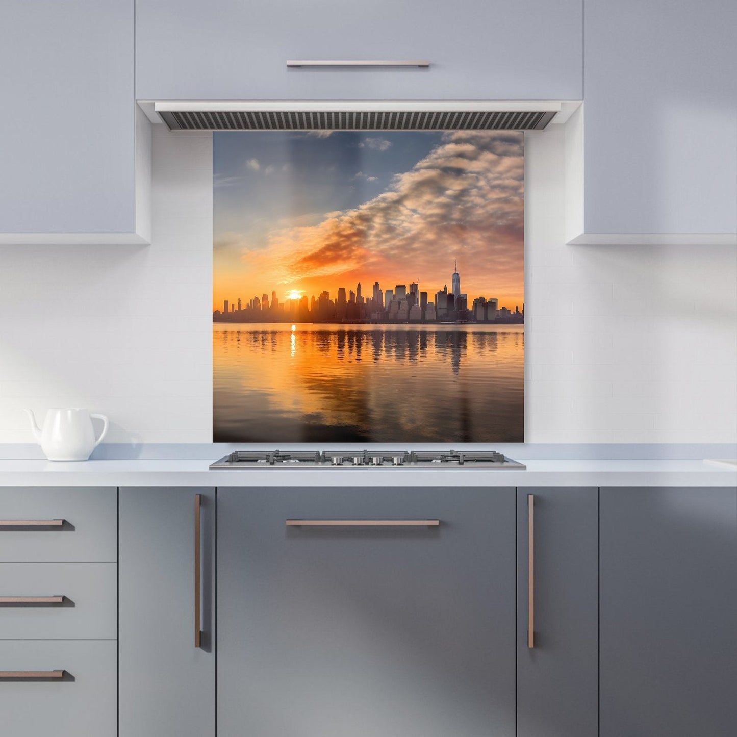 New York At Sunrise Kitchen Splashback