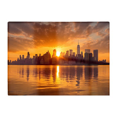Sunrise In The City Chopping Board