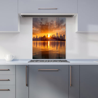 Sunrise In The City Kitchen Splashback