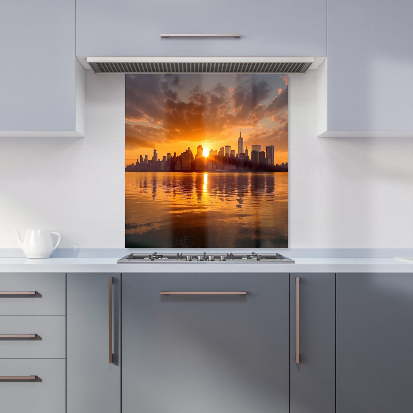 Sunrise In The City Kitchen Splashback