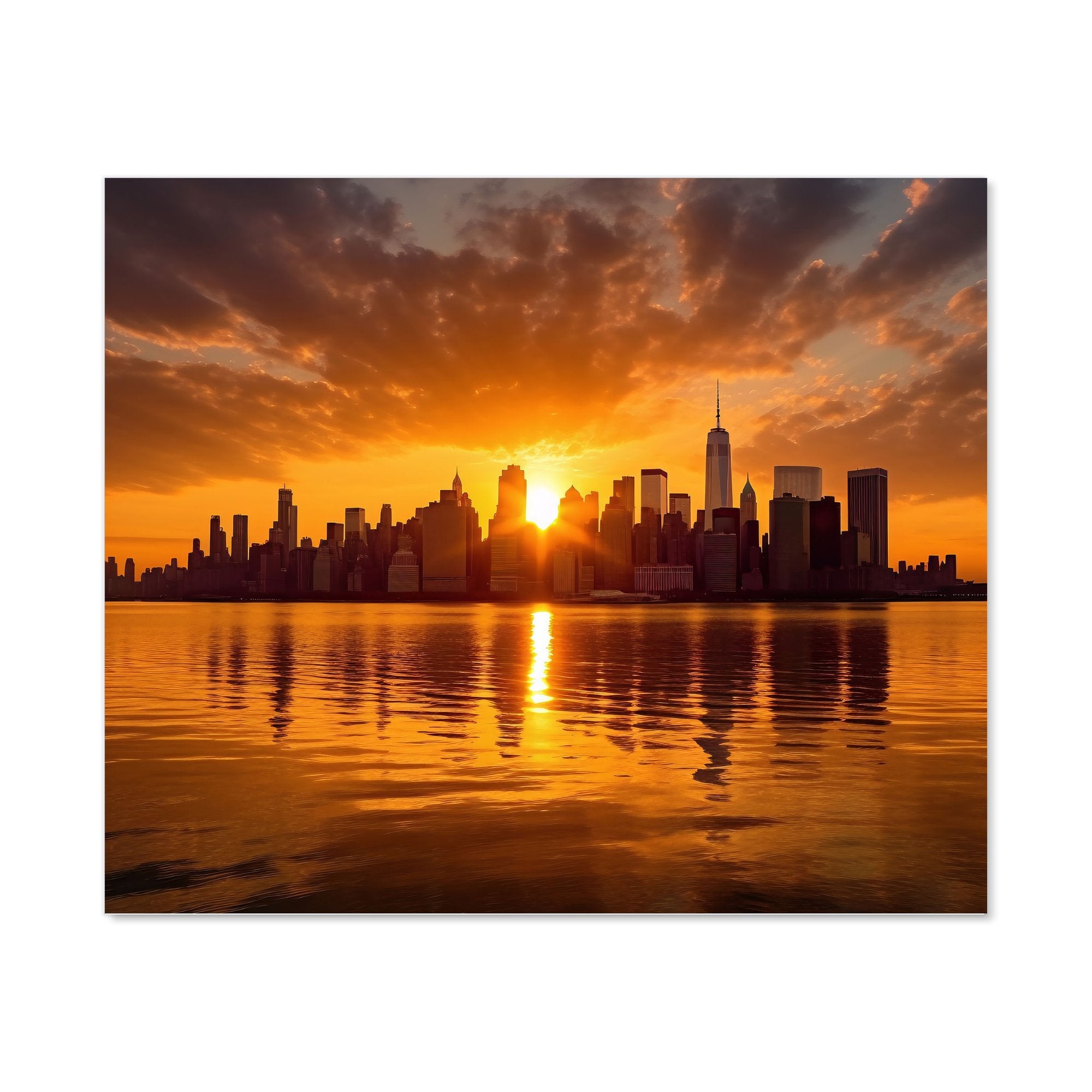 Sunrise In The City Kitchen Splashback