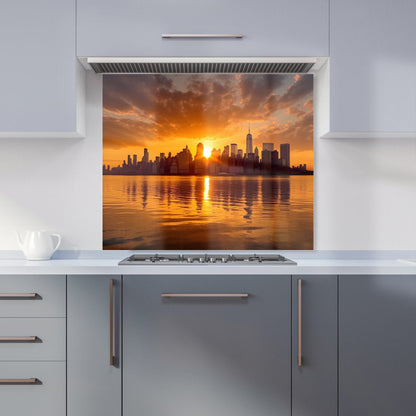 Sunrise In The City Kitchen Splashback