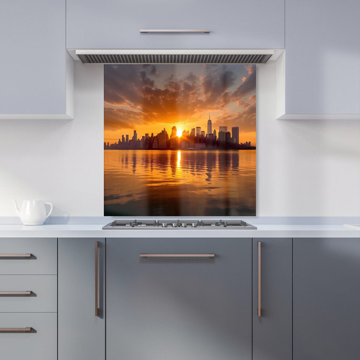 Sunrise In The City Kitchen Splashback