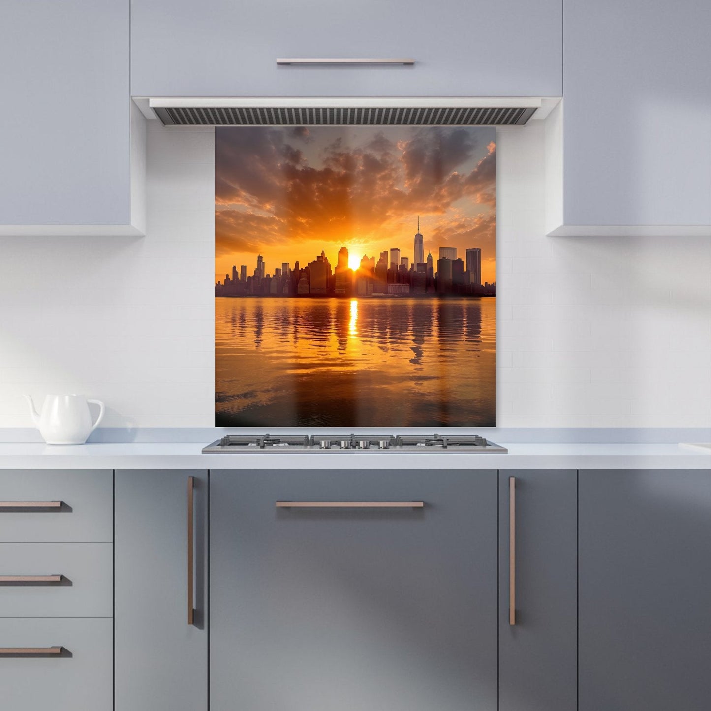 Sunrise In The City Kitchen Splashback