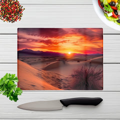 Sunset In The Desert Chopping Board