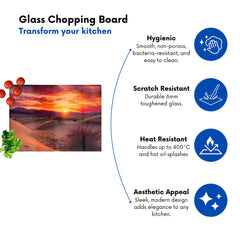 Sunset In The Desert Chopping Board