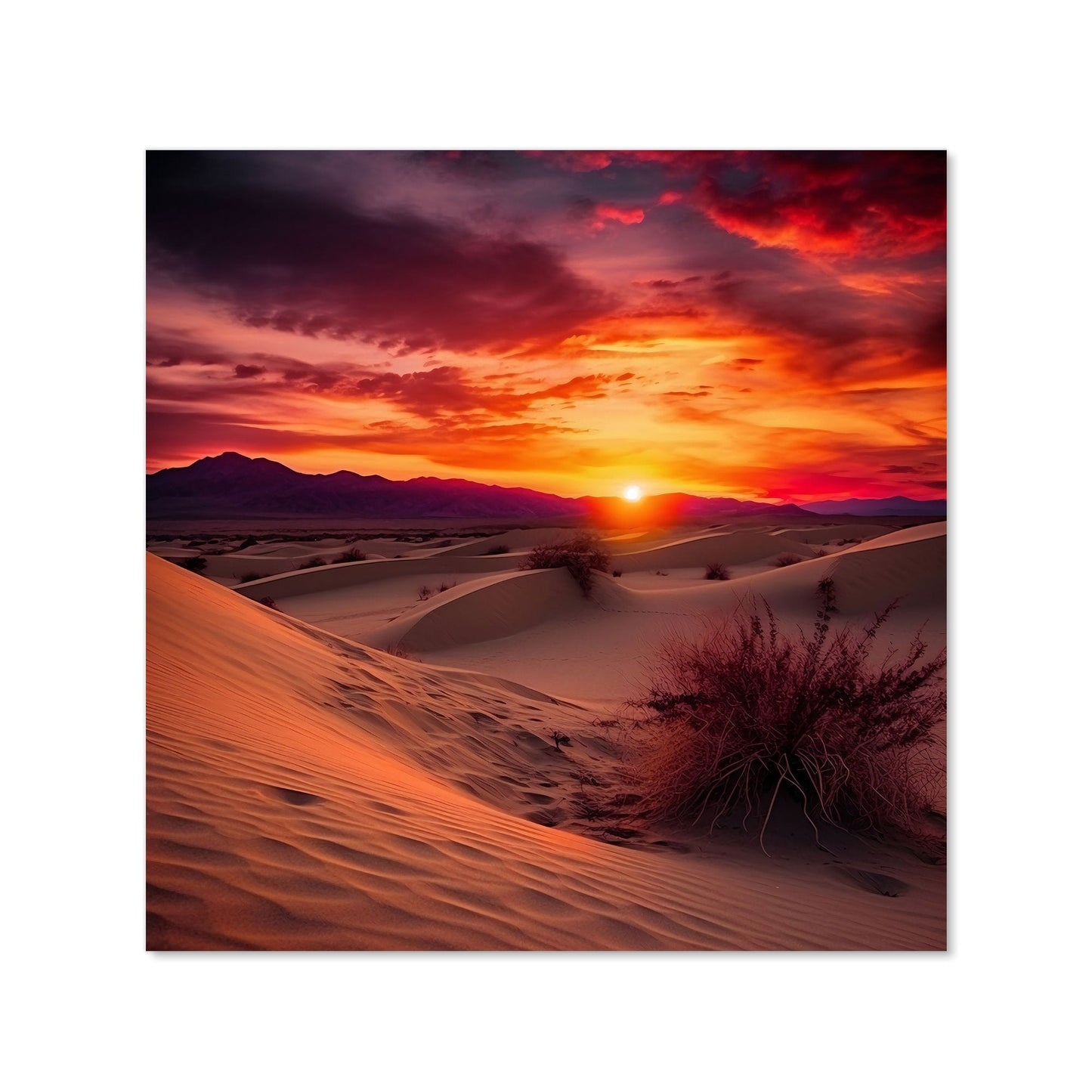 Sunset In The Desert Kitchen Splashback