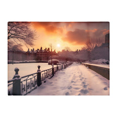 A Snowy Walk In London Chopping Board
