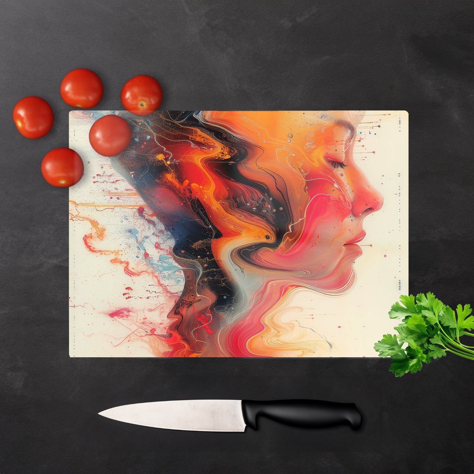 Geometric Vibrance Chopping Board