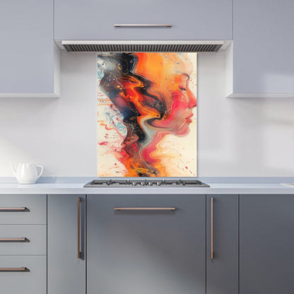 Geometric Vibrance Kitchen Splashback