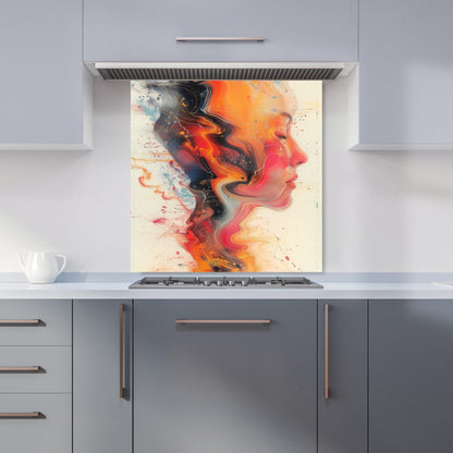 Geometric Vibrance Kitchen Splashback