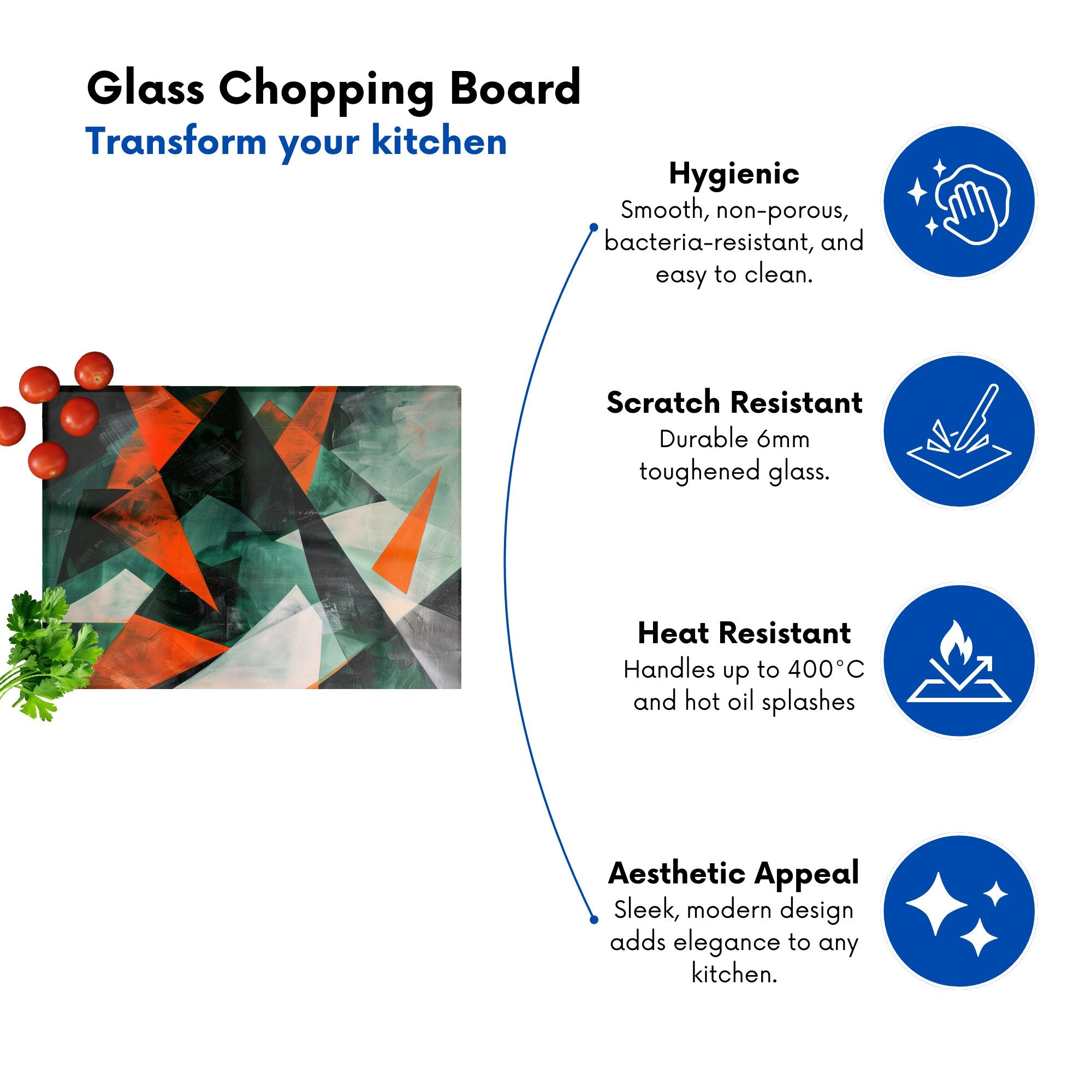 Curved Geometry Chopping Board