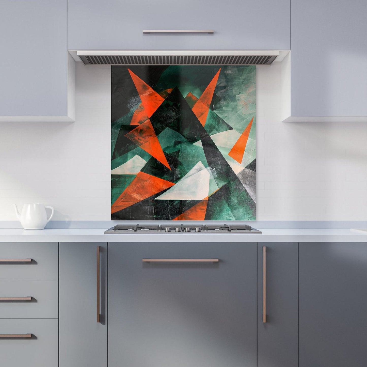 Curved Geometry Kitchen Splashback