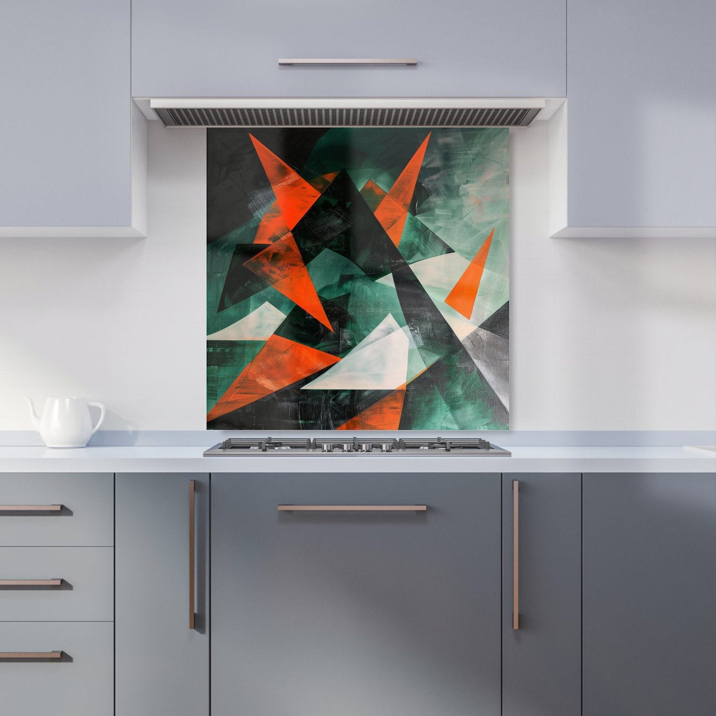 Curved Geometry Kitchen Splashback