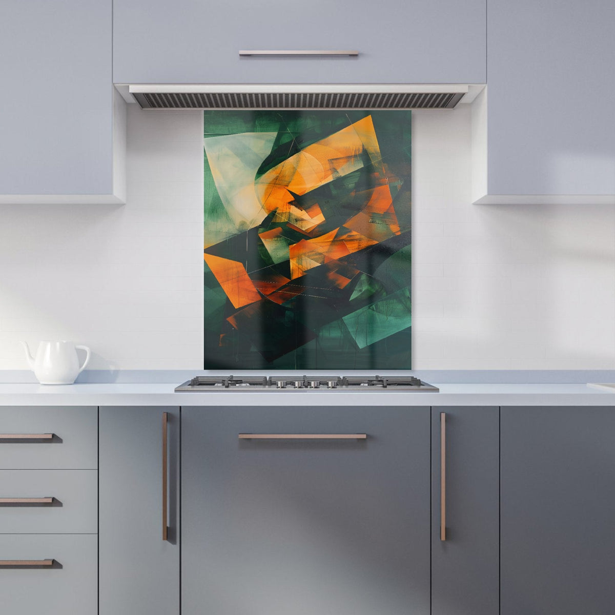 Sharp Triangles Kitchen Splashback
