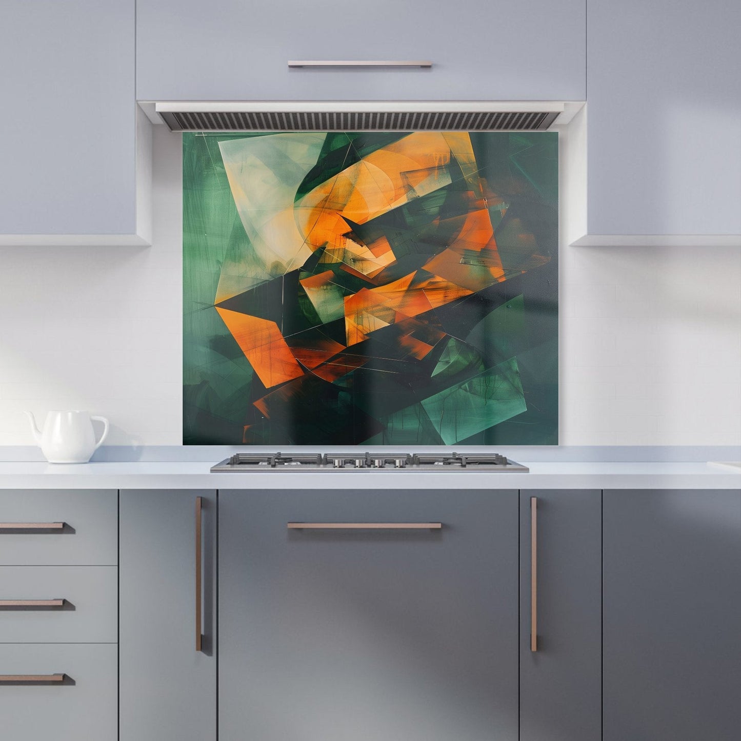 Sharp Triangles Kitchen Splashback