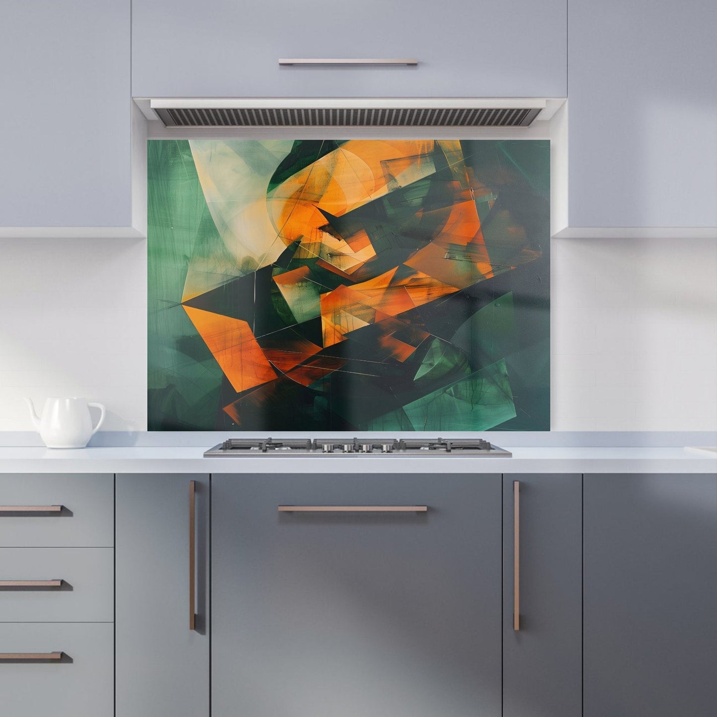 Sharp Triangles Kitchen Splashback