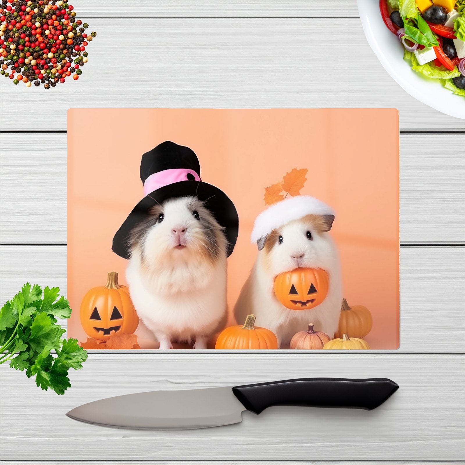 Trick Or Treating Guinea Pigs Chopping Board