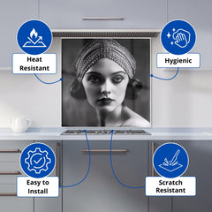 Edwardian Ballerina Portrait Kitchen Splashback