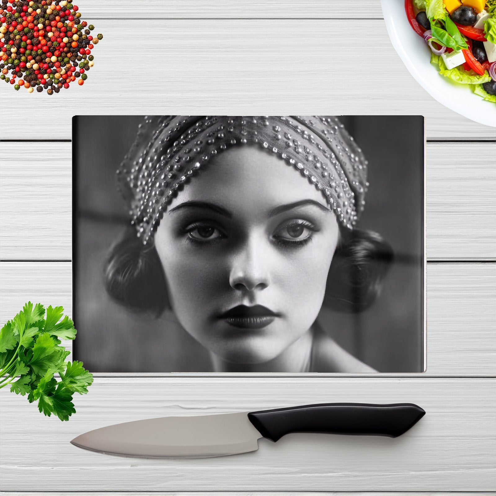 Edwardian Ballerina Portrait Chopping Board