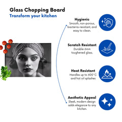 Edwardian Ballerina Portrait Chopping Board