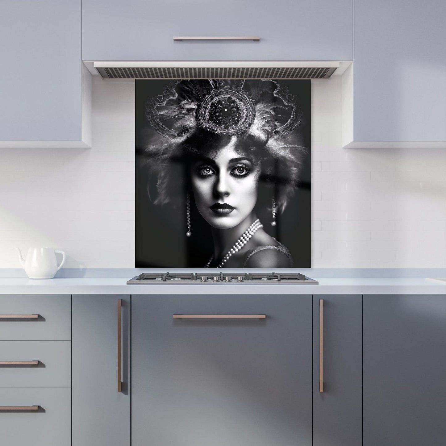 Edwardian Showgirl Splashart Kitchen Splashback