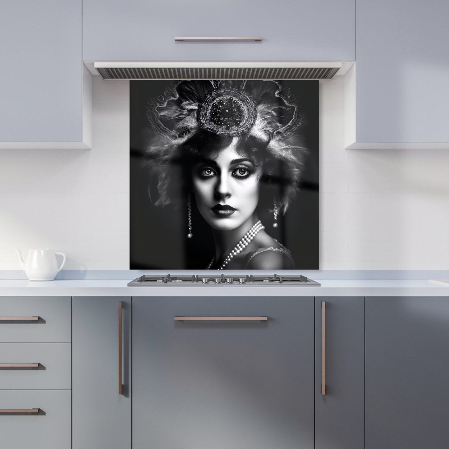 Edwardian Showgirl Splashart Kitchen Splashback