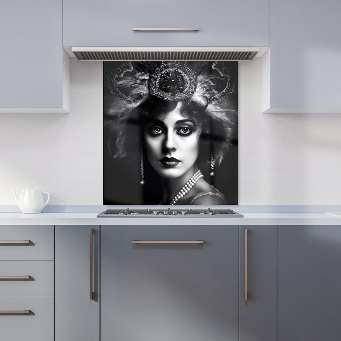 Edwardian Showgirl Splashart Kitchen Splashback